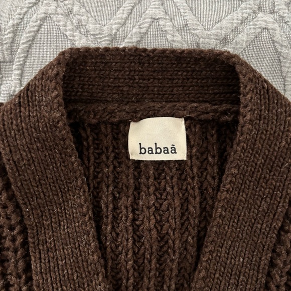 Babaa Cardigan No 19 in Earth - Picture 3 of 6
